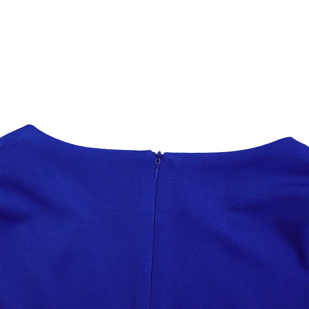 Velká velikost Ženy Jaro Podzim Rozparek Dlouhé rukávy Šaty s výstřihem do V Dámská móda Jednodílné šaty s pouzdrem