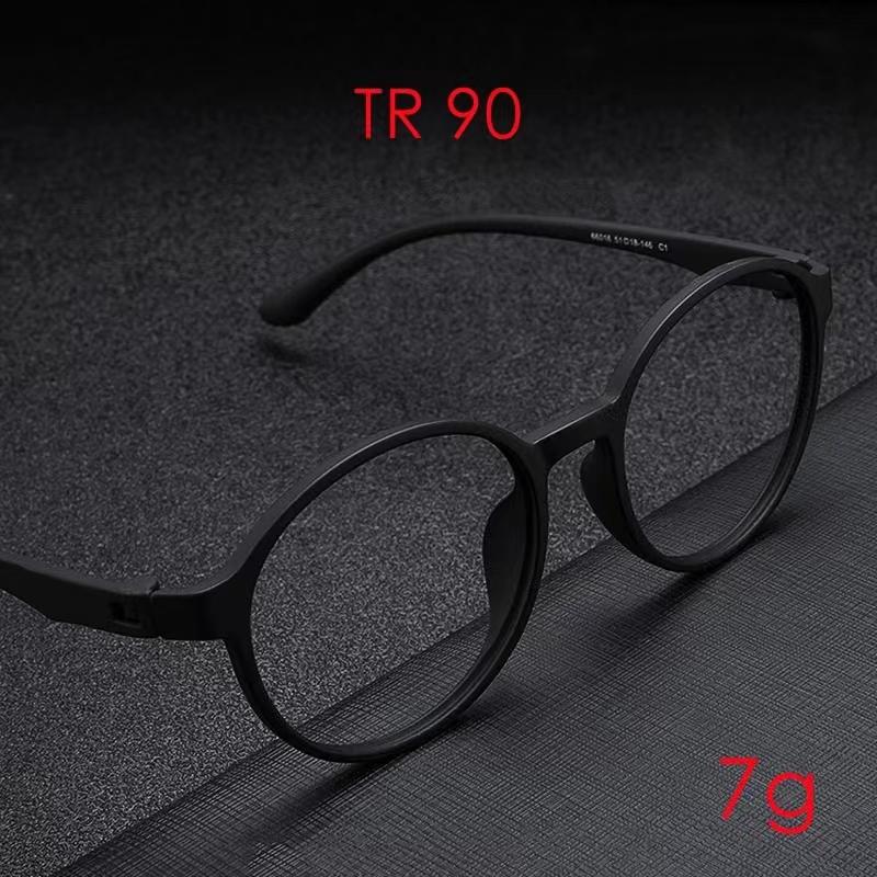 Retro Round Optical Prescription Men's And Ladies's Glasses Frame Ultra-light And Comfortable Without Screw Design Glasses
