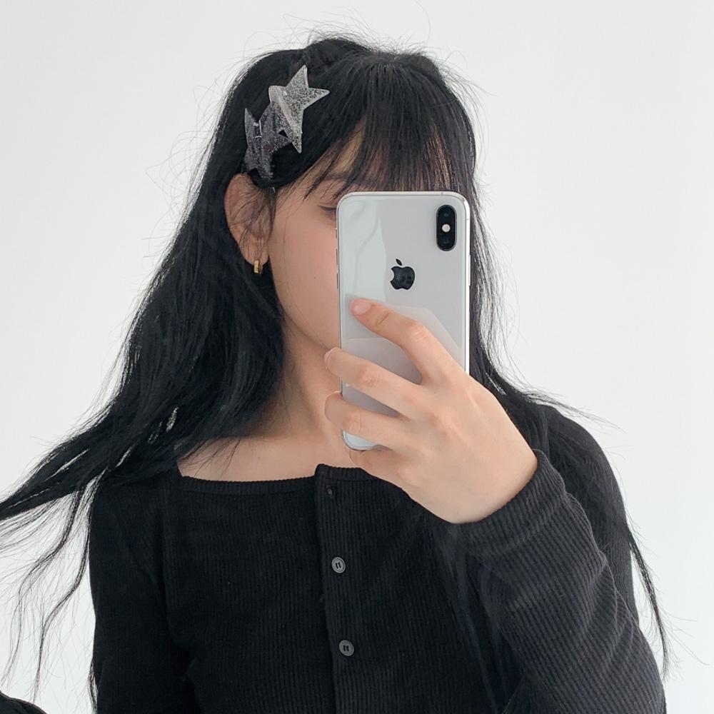 

Автоматическая заколка для волос Blue City Glitter Star, 2 цвета