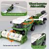 RC Harvester Tractor Truck Model Pusher Simulation Farmer Vehicle With Led Light And Sound Engineering Vehicle Toys Kids Gifts