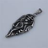 Santa Muerte Vintage Retro Stainless Steel Pendant Necklace Our Lady of Holy Death Mexican Grim Reaper Skull Halloween Jewelry