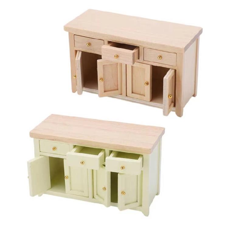 1/12 Miniature Dollhouses Storage Cabinet Model Furniture For Dollhouses Decoration And Creative Scene Display