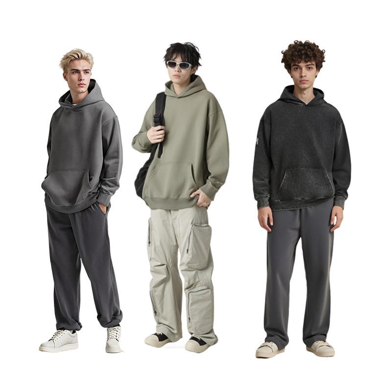 Oversized Hoodies for Men Cotton Hooded Sweatshirt Pullover Tops Casual Vintage Hooded Sweatshirt Men's Fall Long Sleeve Hooded Shirts With Pocket