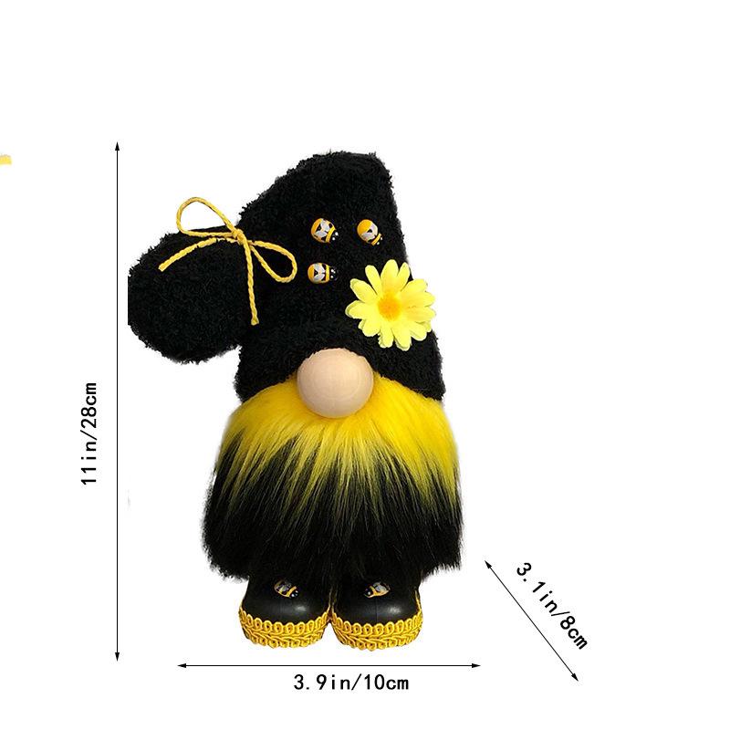 

Love Honeybee Festival No-Face Doll Plush Toy - Creative Gift Ornament
