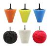 Tapered Car Detailing Kit: Polishing Wheel & Spherical Sponge Pads