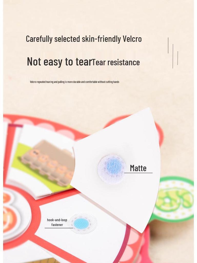 Children's Educational Velcro Clock Toy – Enhances Thinking, Hands-on Skills & Parent-Child Interaction