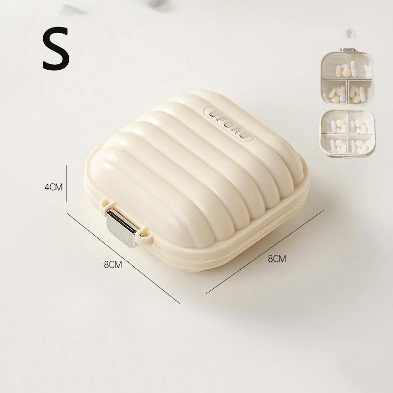 Portable mini pill Box Outdoor travel compartment Pill Organizer Women's moisture-proof sealed jewelry container storage box