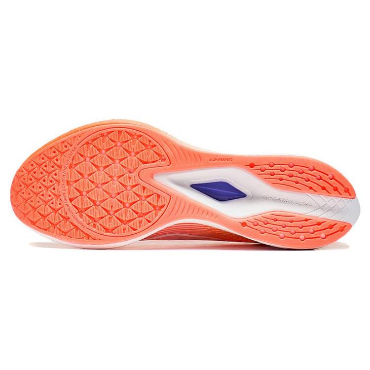 New LiNing Red Hare 6 Pro Cushioning Wear Resistant Low Top Casual Running Shoes Men's Orange ARMT043-10