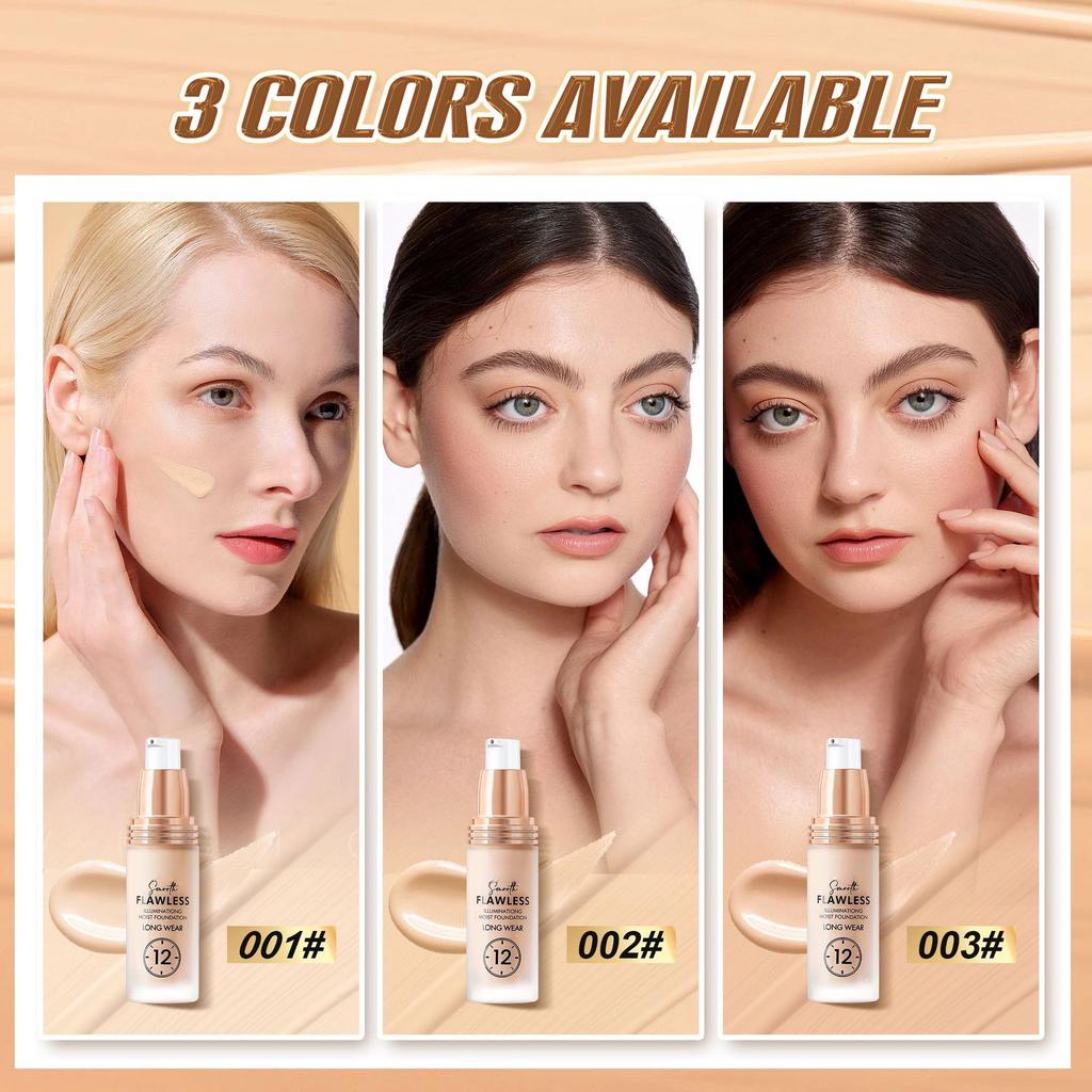 Foundation Liquid Concealer Lasting No Makeup Matte Moisturizing Brightening Foundation Cream Moisturizing