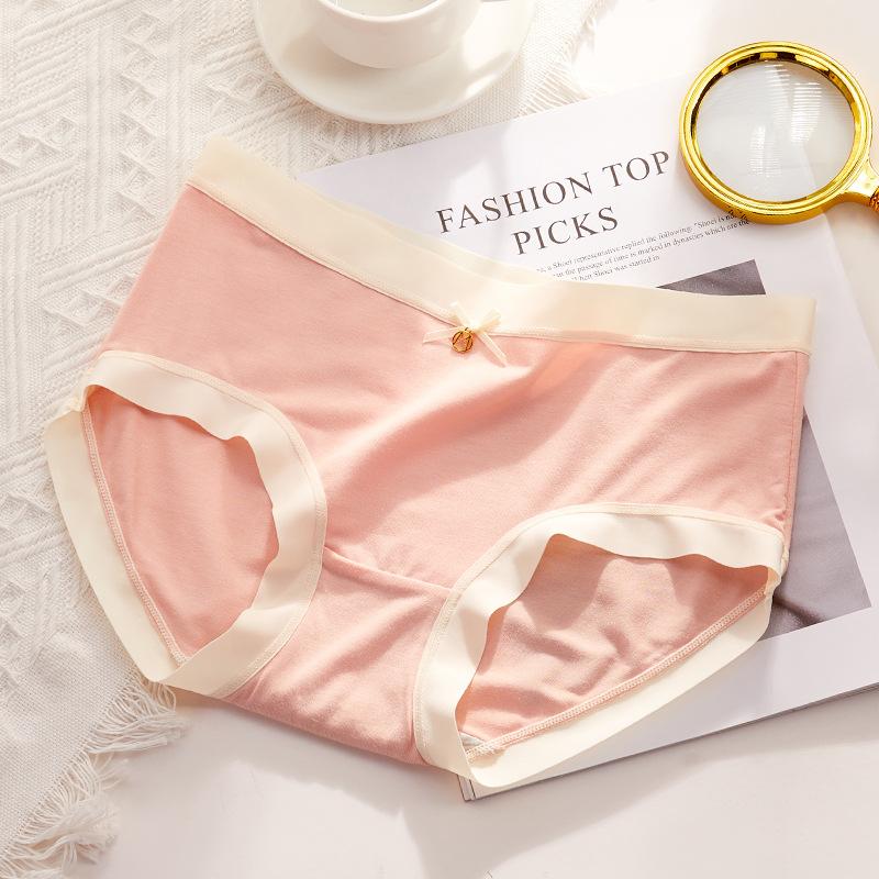 

Модальное нижнее белье женские трусы со средней талией антибактериальные из чистого хлопка с промежностью мягкие удобные дышащие треугольные трусики для девочек XXL