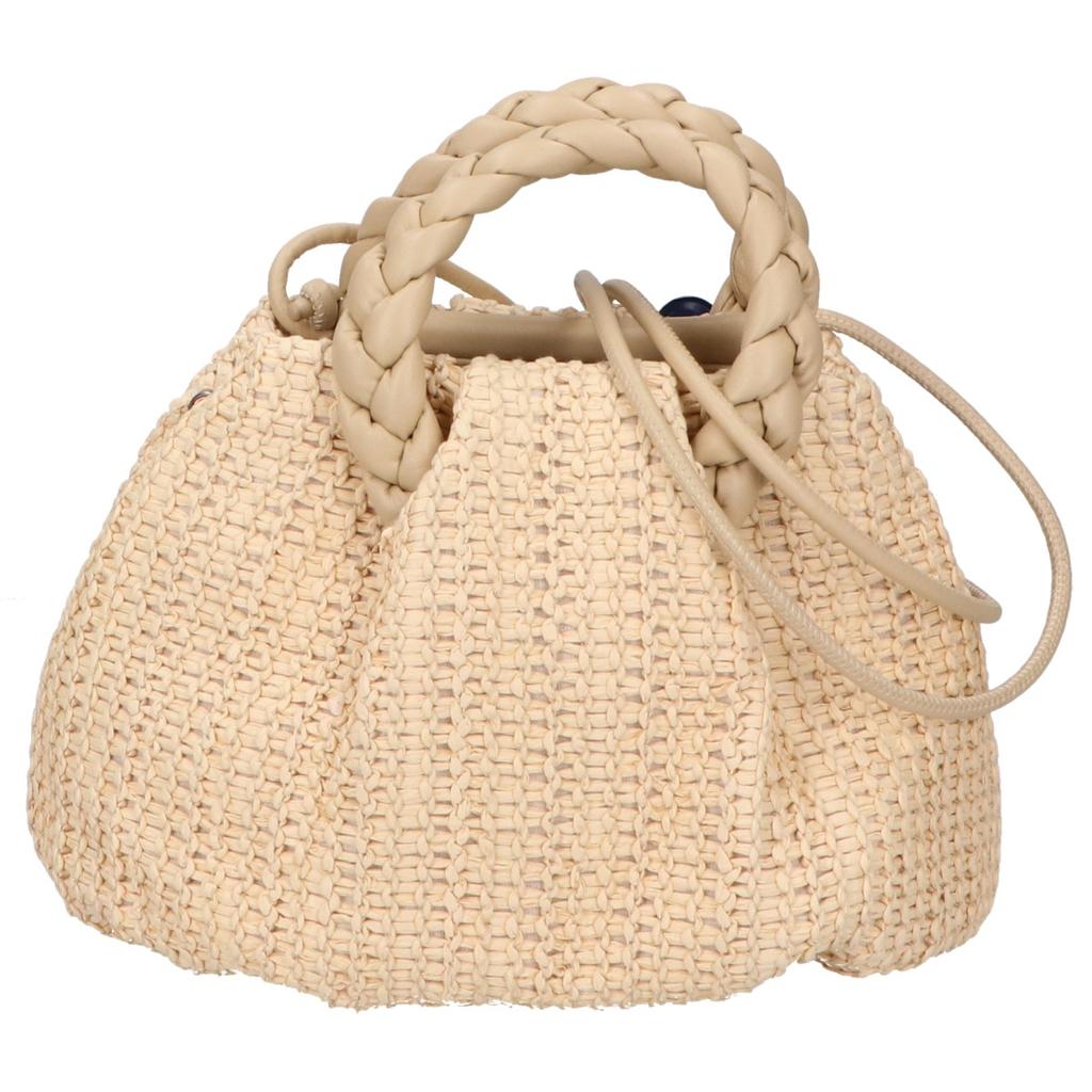 HEREU [Excellent Condition] BOMMRWBS24 BOMBON M RAFFIA Raffia x Leather 2-Way Shoulder Bag Handbag Natural/beigeUsed