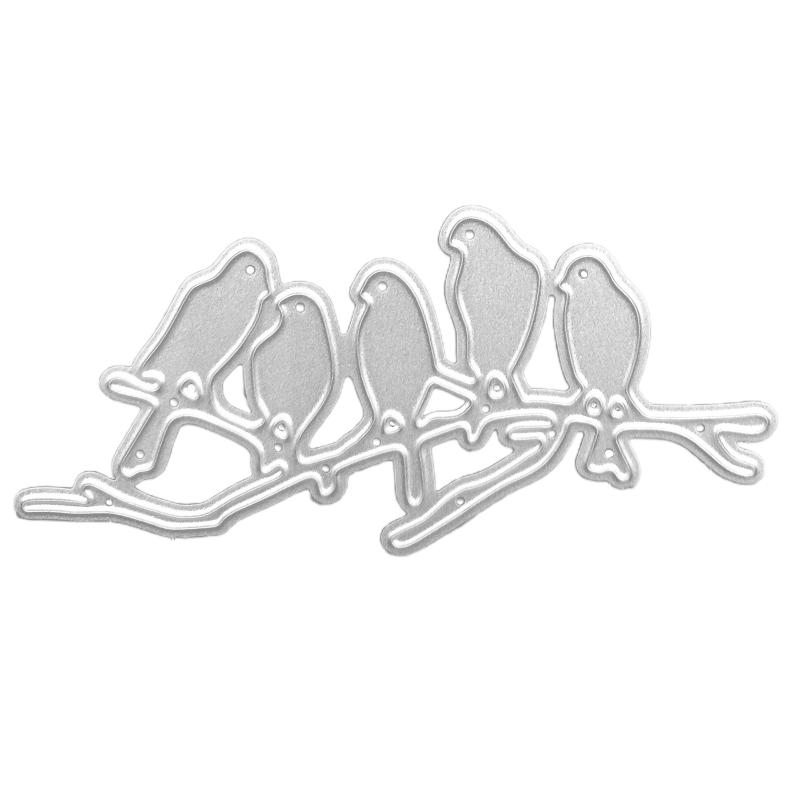 Tree Branch Bird Metal Cutting Dies Handmade Crafts DIY Scrapbooking Embossing Supplies for Children Kids Girls