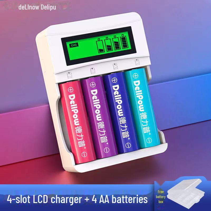 Delipu No. 5 Rechargeable Battery Set for Children's Toy Remote Control - NiMH No. 5 & No. 7 Rechargeable Batteries