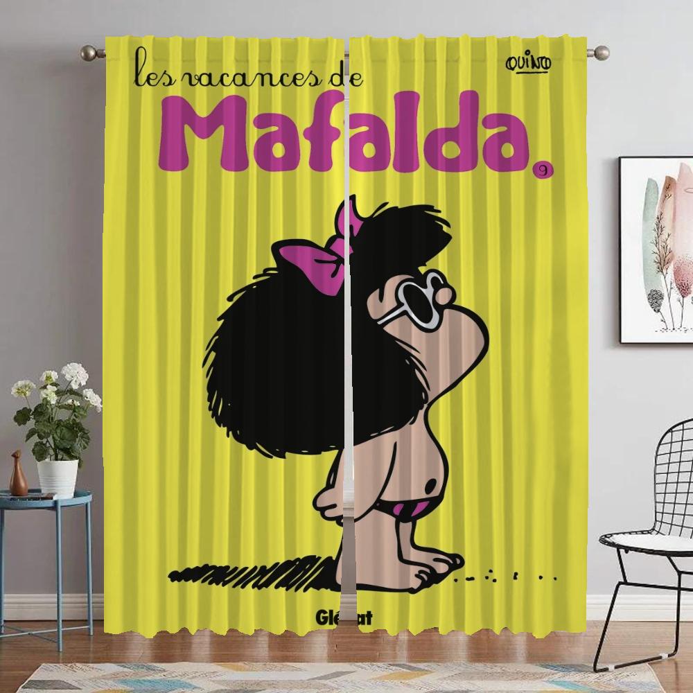 Window Curtain for Room 2 Panel Mafaldas Curtains for Bedroom Partition Home Interior Curtains Shades Living Kitchen Blackout