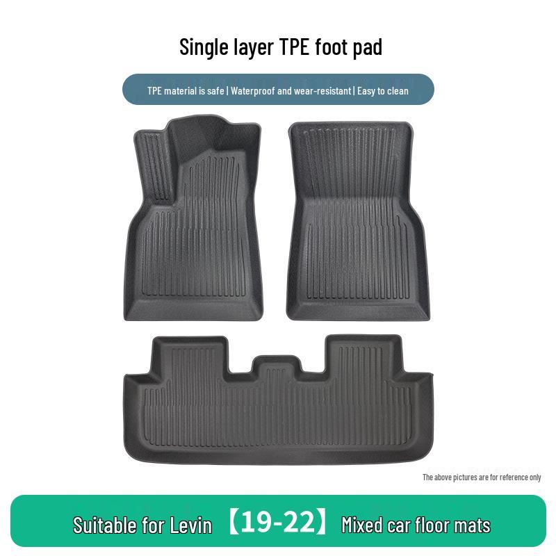 Toyota Levin 19-22 Hybrid TPE Custom Fit Floor Mats, Wrinkle-Resistant & Anti-Slip.