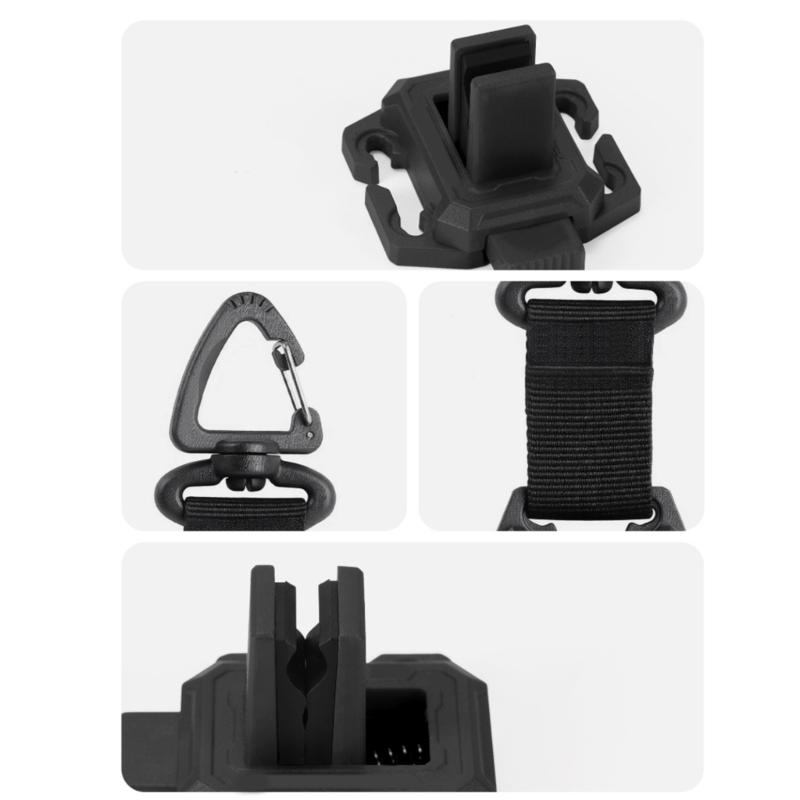 Multipurpose Outdoor Fishing Rod Clamps Adjustable Strap Webbing Spring Concealed Buckles Fishing Accessories Enduring