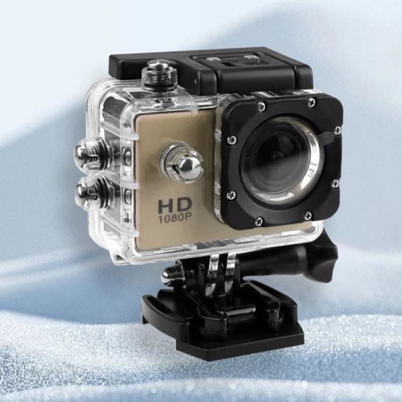 

Full HD 1080P Waterproof Camcorder - 2.0” Sports DV with Go-Pro Style Car Camera & Accessories (Mini DV Recorder) золотий