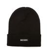 McBally BASIC BEANIE Plus Size Knit for Men and Hip Black Acrylic Cap, Unisex, Women, Hop, Sports, Gym, Dance, Stylish, Cute, Simple, (Black)