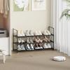 Shoe Rack, 3-Tier Shoe Organizer, Sturdy Shoe Storage Shelf, Perfect for Front Door Entrance, Closet & Entryway, Easy To Assemble, DIY Layering