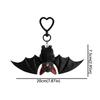Transformable Plush Bat Keychain Novelty Cute Bat Keyring Bat Keychain with Wings  Halloween Gift