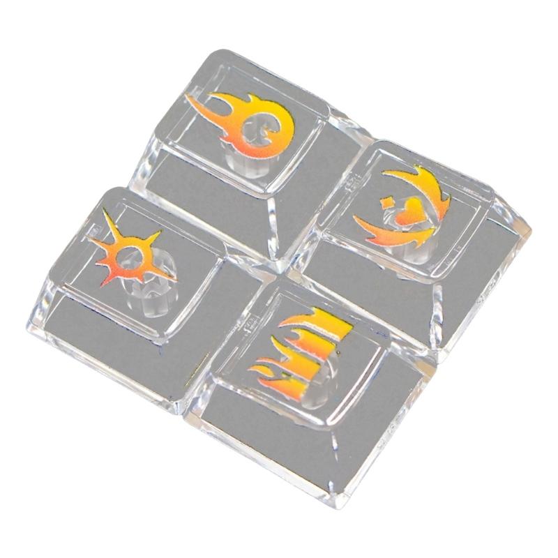 

Напівпрозорі клавіатури Keycaps Покращені яскраві підсвітки та X-подібні кріплення Широка сумісність Для механічних клавіатур