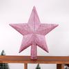 15/20cm Christmas Tree Top Star Merry Christmas Decorations for Home Shiny Gold Powder Five-pointed Star New Year's Ornament