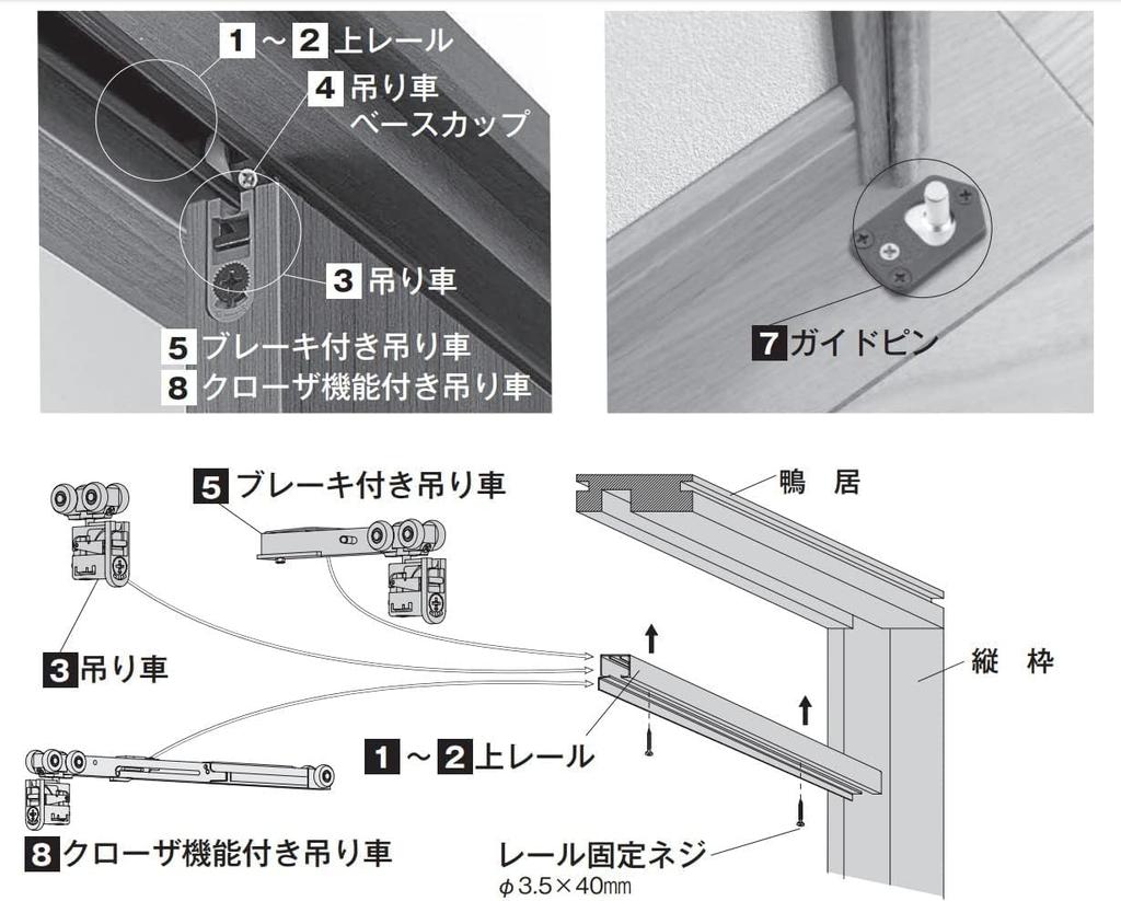 NODA P711 FDH-10 Interior Sliding Door with Top-Lifting Closer, Compatible with Atria and Binoye, October 2014 - Present