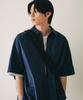JEMUT Posie Oversized Short Sleeve Shirt 6 Types Navy Soss2414