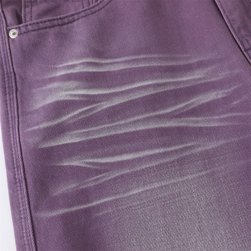 Mens Vintage Washed Straight Leg Wide Pants Retro Crease Loose Casual Streetwear Trousers