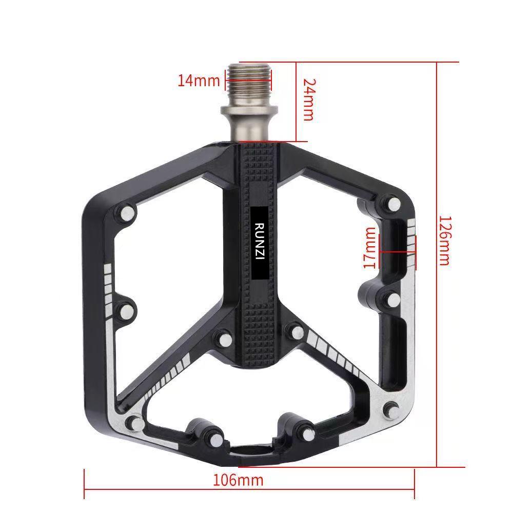 3 Bearing Bike Pedal Ultralight Aluminum Alloy MTB Road Bicycle Pedal Widen Anti-slip Cycling Pedal Bike Accessories