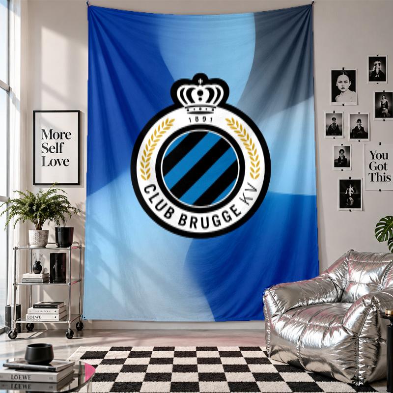 Club Brugge FC Wall Tapestry Home Decor Wall Hanging Cloth for Bedroom Living Room Background
