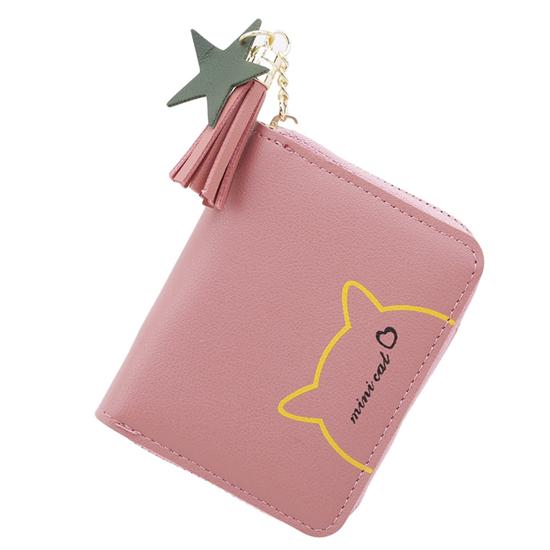 

Кошелек для монет для девочек, женский кошелек, кошелек из искусственной кожи, сумка для хранения подарков, короткий держатель для карт