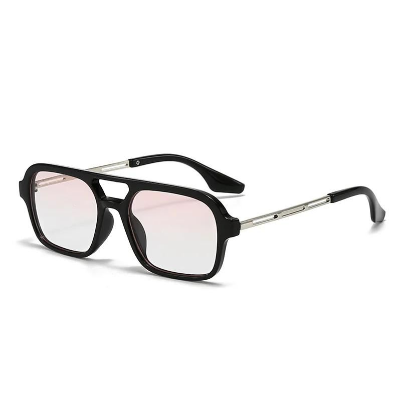 Vintage Metal Frame Square Sunglasses For Women Men Brand Black Rectangle Cool Sunglasses Polygon Sun Glasses For Male Female
