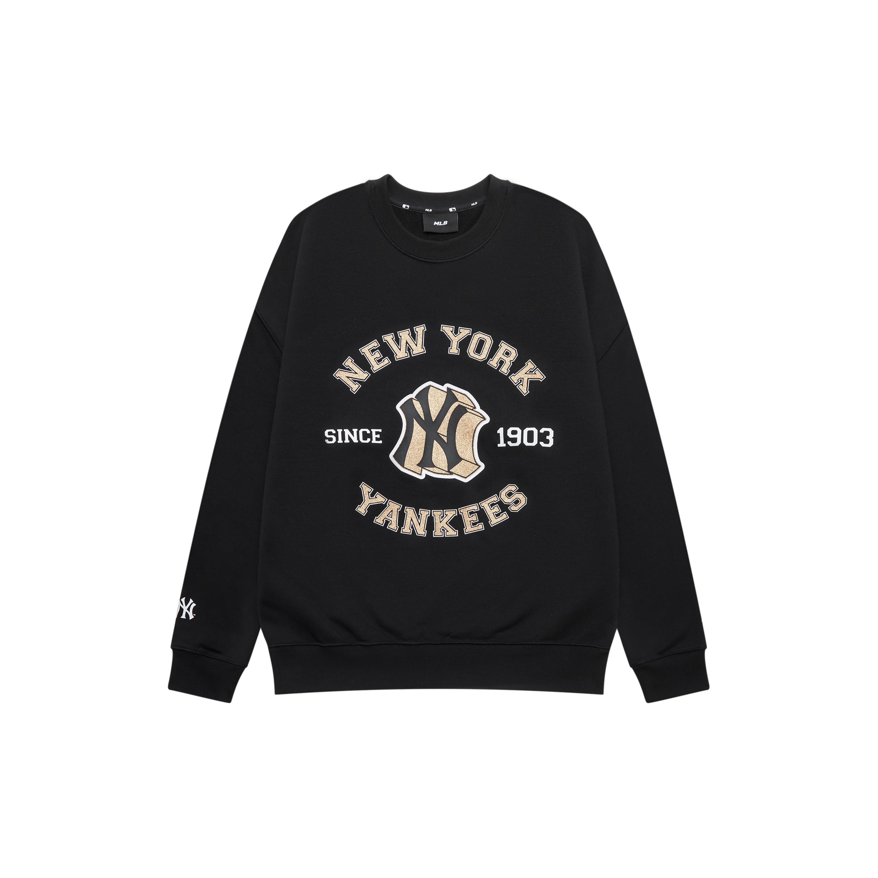 

New MLB Sweatshirts Unisex Black 3AMTV1034-50BKS XS