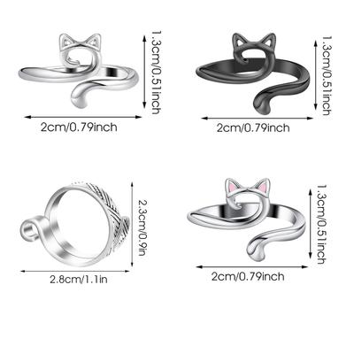 2 Stück Verstellbarer Strick Häkel Schlaufenring Gestrickter Garnführer Finger Schneller Halter Fingerhut Häkler Fadenring Nähwerkzeuge