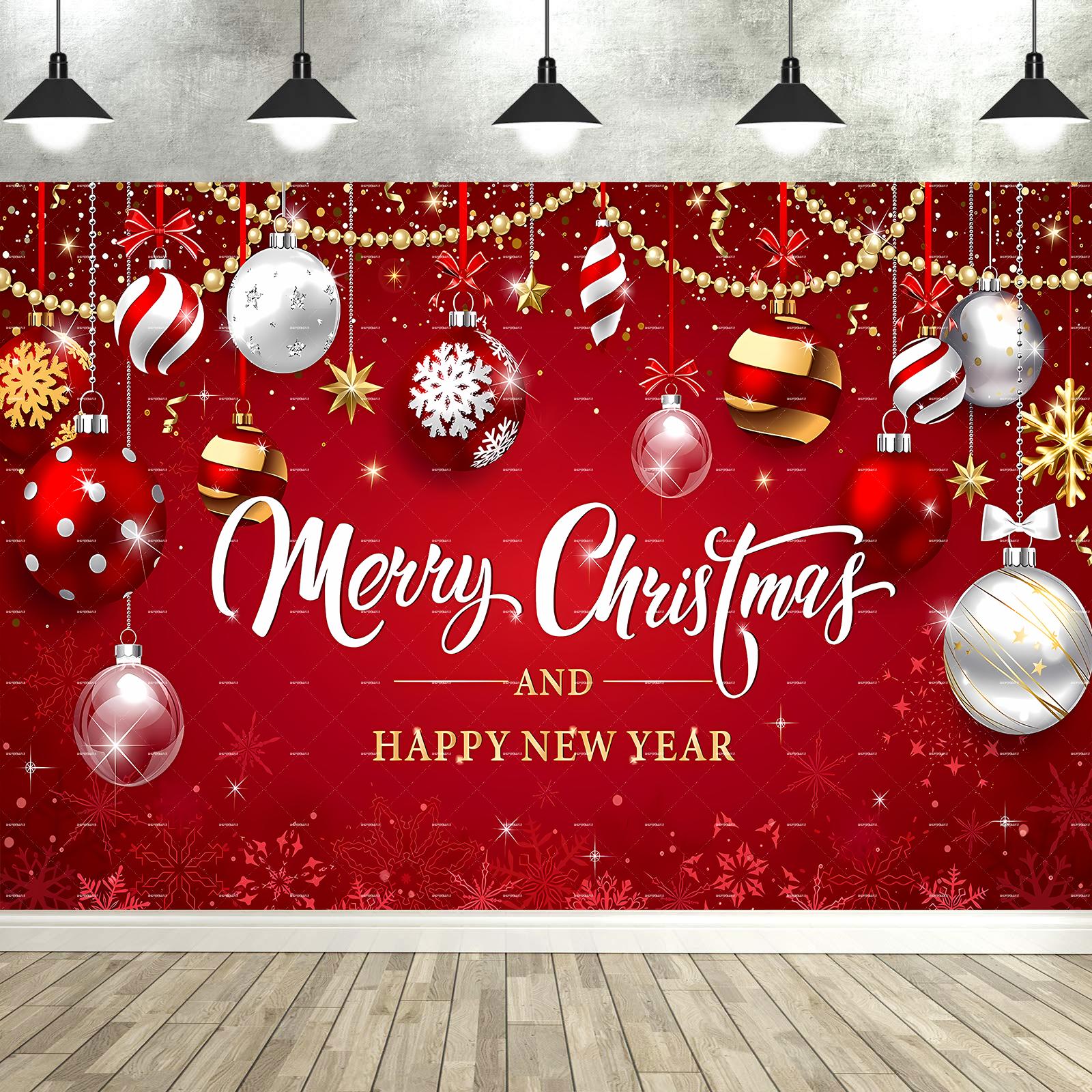 Winter Christmas Photography Background Green-Haired Monster Themed Party Gifts Kids Family Portrait Decor Backdrop Photo Studio Polyester 100x70cm