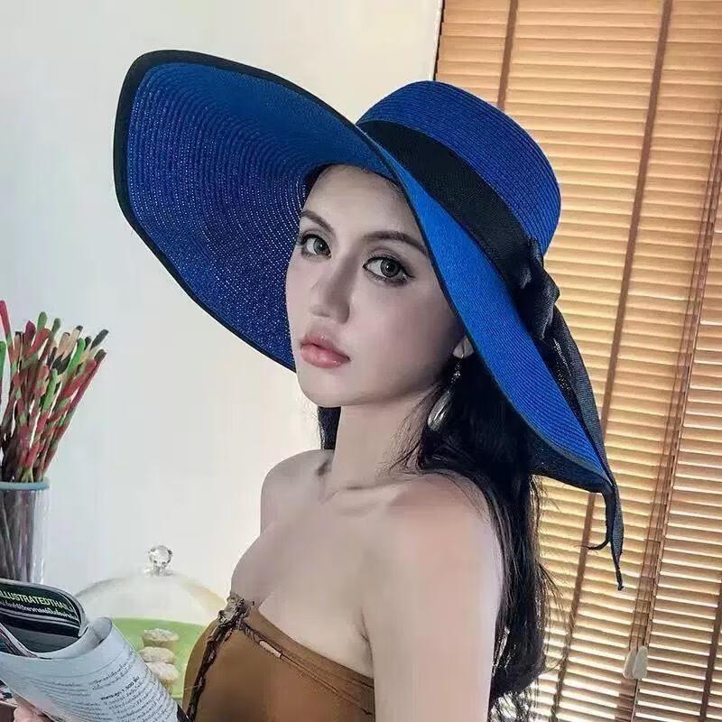 JINGRUIXIANG Женская складная соломенная пляжная шляпа от солнца