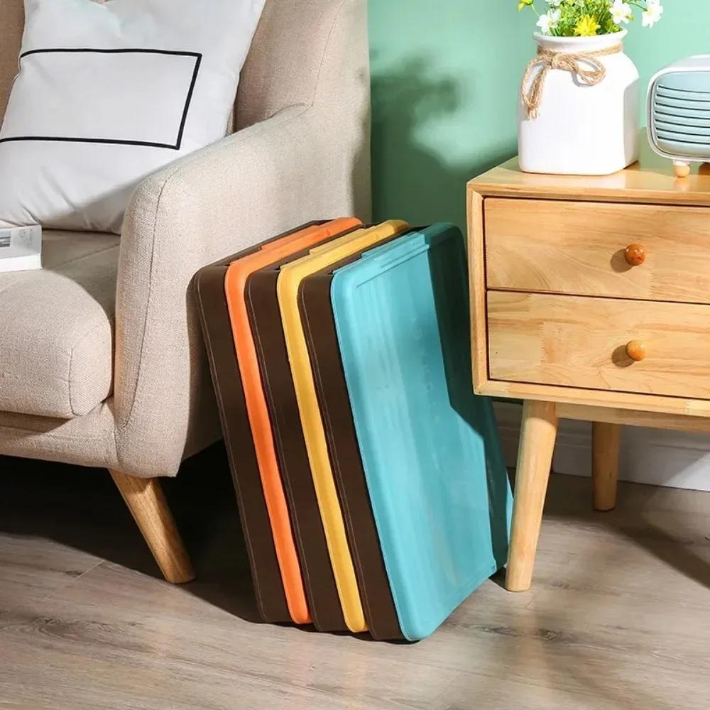 Multifunction Storage Box Sundries Storages Large Capacity Plastic Storages Supplies Organizer With Lid Space-Saving Folding Box