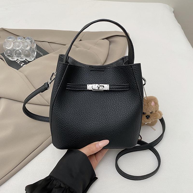 Simple Handbag, Small Carrying Bag, High Appearance Level Bucket Bag, Commuting and Casual Single-shoulder Crossbody Bag