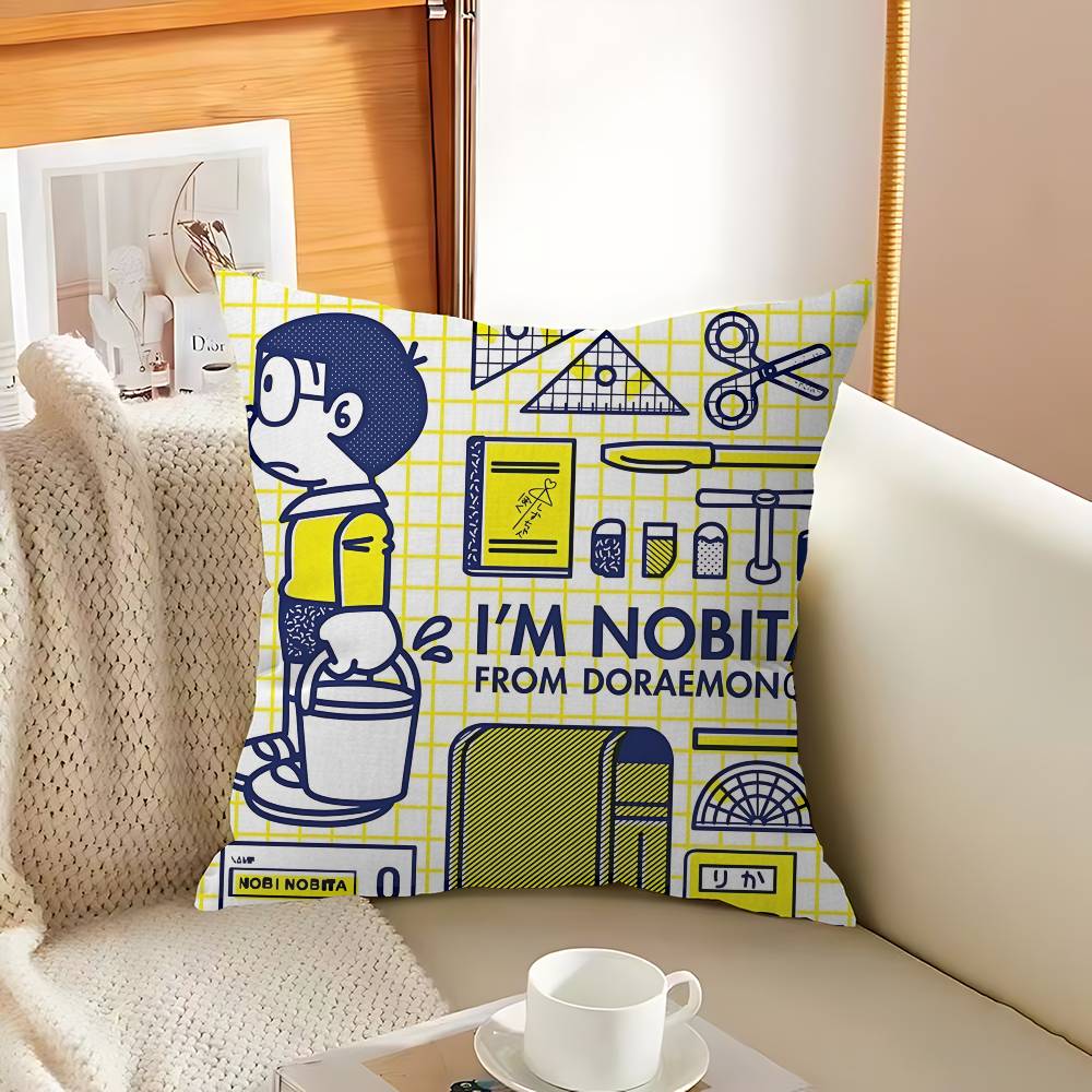 Classic Children Anime D-Doraemon Pillow Gift Home Office Decoration Bedroom Sofa Car Cushion Cover Case 45x45