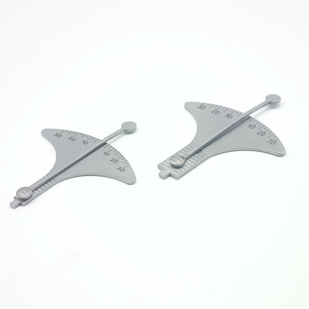 Set di strumenti per l'altezza e l'augulazione della cuffia dell'impianto dentale Righello per misurazione dell'altezza di taglio e del calibro di angolazione