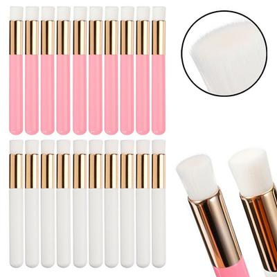 Soft Bristles Eyelash Cleaning Brush Peel Off Design Dual-Ended Eyelash Extension Brush Ergonomic Handle Compact Size