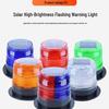 Magnetic Mount Solar Strobe Light for Car Roof, Marine, and Roadblock