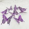 12Pcs 3D Hollow Colorful Butterfly Wall Stickers For Wedding Decoration Bedroom Children's Room Wall Art Kids Room Living Room