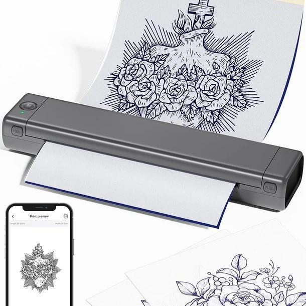 Phomemo M08F Portable A4 Thermal Printer for Home & Tattoos