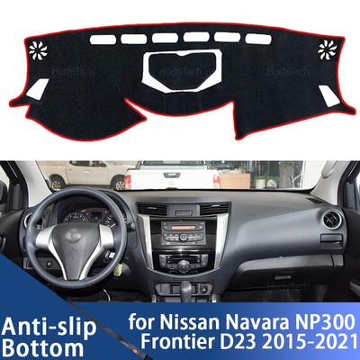 Dashboard Cover Protective Pad for Nissan Navara NP300 Frontier D23 2015-2021 Car Accessorie Dash Board Sunshade Anto-UV Carpet