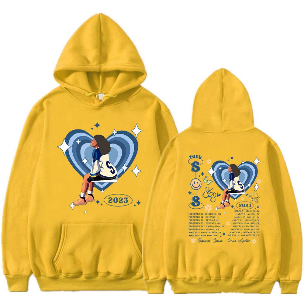 SZA 2023 Concert Tour Women Unisex Hoodies SOS Good Days Fashion Hoodie 