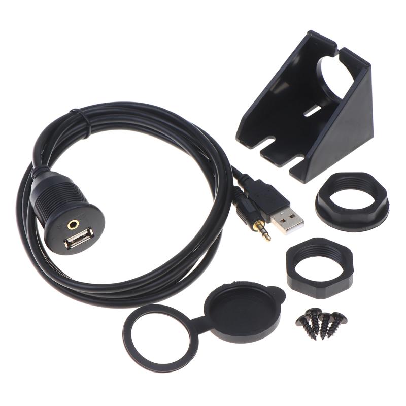 Flush Mount Panel Extension Cable Male to Female Waterproof Dashboard Cord for Boat Marine Outdoor Electrical Connection
