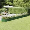 Raised Garden Bed Galvanized Steel 620 X 80 X 36 Cm Green