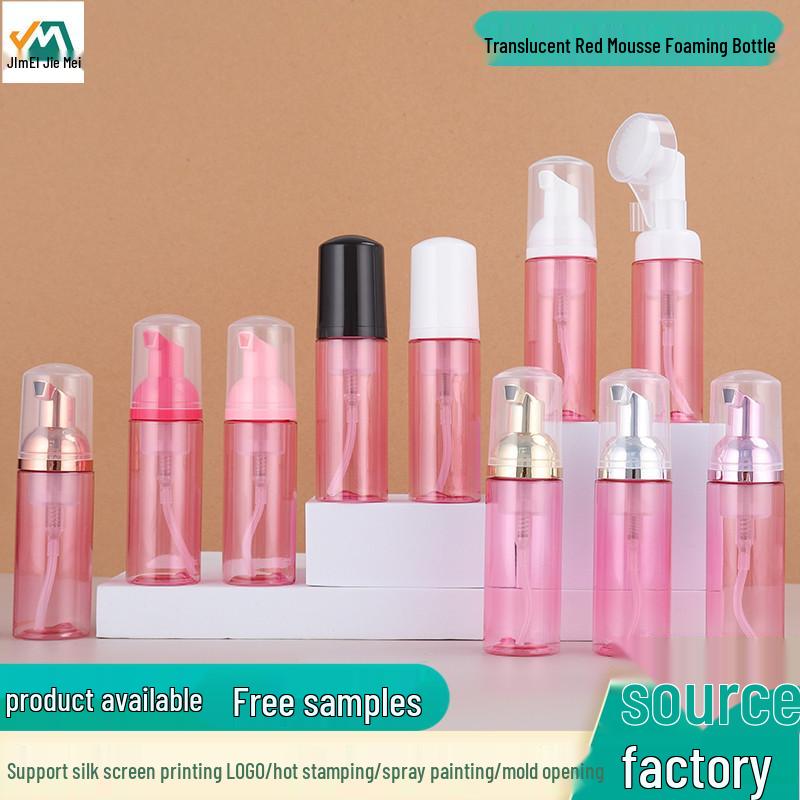 Eyelash Cleansing Mousse Foaming Bottle 50ml/60ml – PET Foam Dispenser In Stock White Pump + White Cap